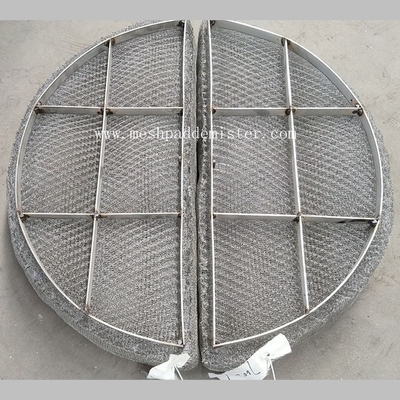 750mm Wire Mesh Demister Pad Cellular Structure Stainless Steel Knitted