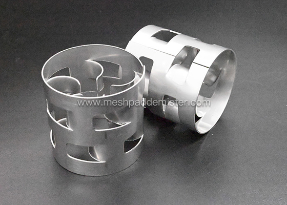 Ceramic Pp 5 / 8 Inch Metal Cooling Tower Packing Stainless Steel Pall Rings