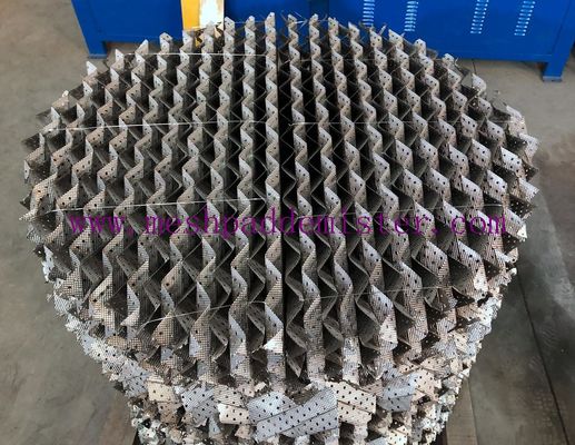 2y Wire Mesh Structured Packing Custom Fabrication Layer Height 200mm