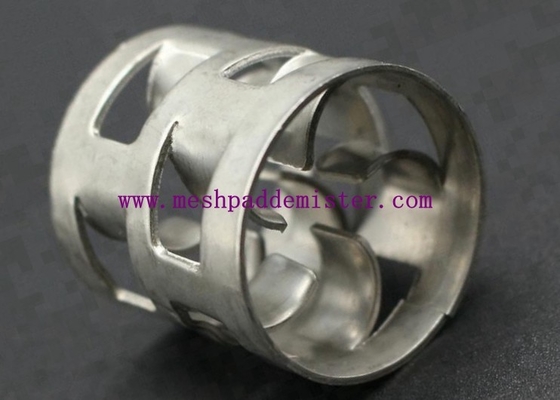 Pass Iso Ss316l 904l Metal Pall Ring 25mm Tower Random Packing