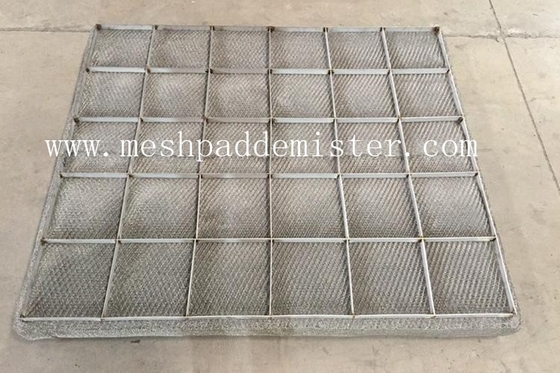 0.15mm Knitted High Density Wire Mesh Demister Pad With Bracket