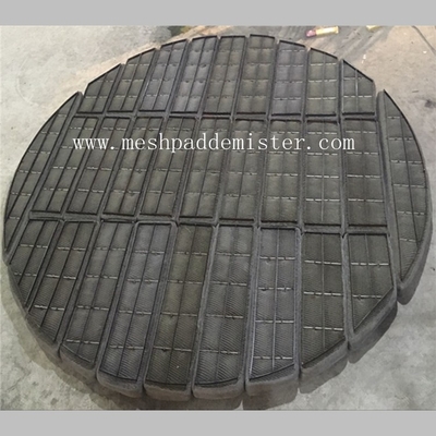 Round Stainless Steel 1400mm Wire Mesh Demister Pad 3 Sections