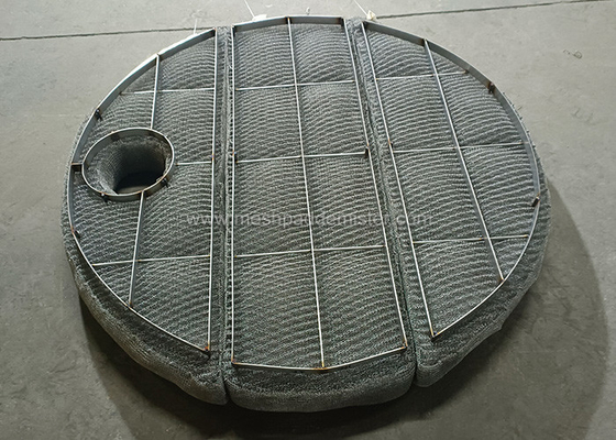 Knitting Gas Liquid Filter SS304 Wire Mesh Pad Demister