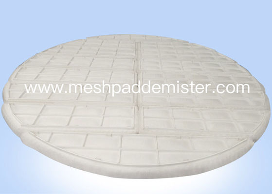 2500 mm Custom Order 8 Parts Plastic PTFE Knitting Mesh Demister Pad