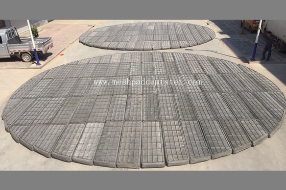 Diameter 11000mm Wire Mesh Demister Pad Round  For Absorption Tower